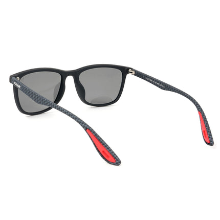 Dunk Matte Black Wayfarer Polarized Sunglasses | Black Lens - PMG5255