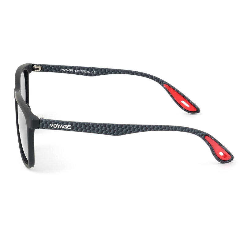 Dunk Matte Black Wayfarer Polarized Sunglasses | Black Lens - PMG5255