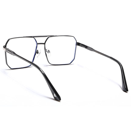 Voyage Exclusive Black & Grey Wayfarer Eyeglasses for Men & Women - MG5318-C2