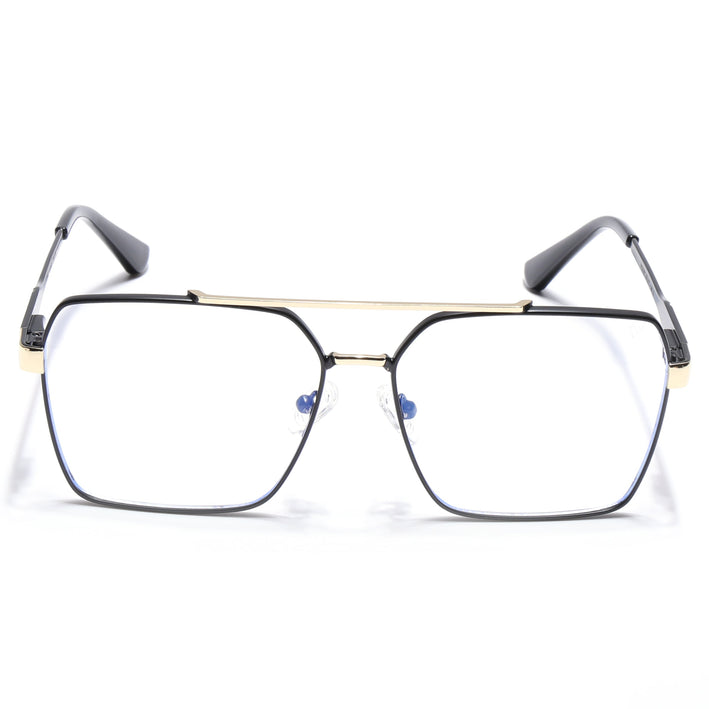 Voyage Exclusive Black & Golden Wayfarer Eyeglasses for Men & Women - MG5320-C1