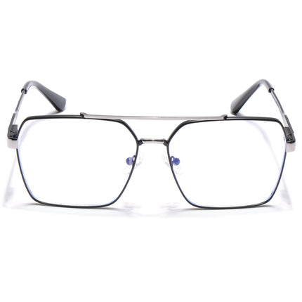 Voyage Exclusive Black & Grey Wayfarer Eyeglasses for Men & Women - MG5321-C2