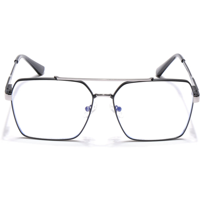 Voyage Exclusive Black & Grey Wayfarer Eyeglasses for Men & Women - MG5321-C2