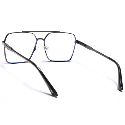 Voyage Exclusive Black & Grey Wayfarer Eyeglasses for Men & Women - MG5321-C2