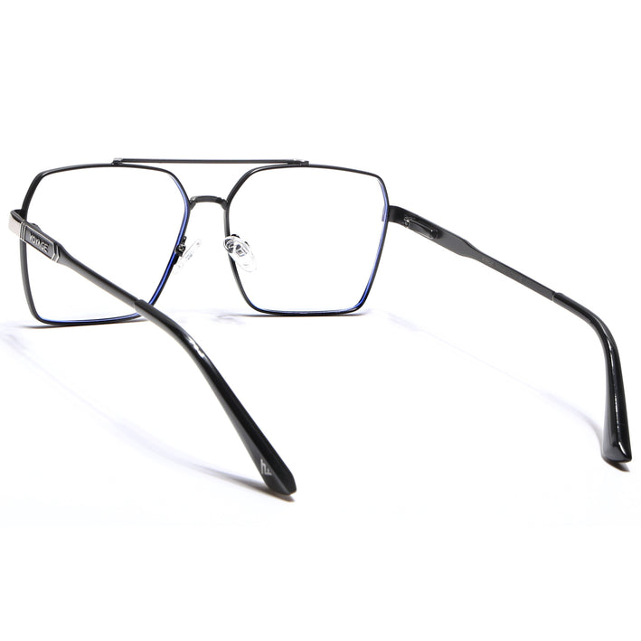 Voyage Exclusive Black & Grey Wayfarer Eyeglasses for Men & Women - MG5321-C2