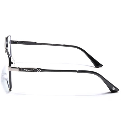 Voyage Exclusive Black & Grey Wayfarer Eyeglasses for Men & Women - MG5321-C2