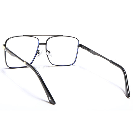 Voyage Exclusive Black & Golden Wayfarer Eyeglasses for Men & Women - MG5323-C1