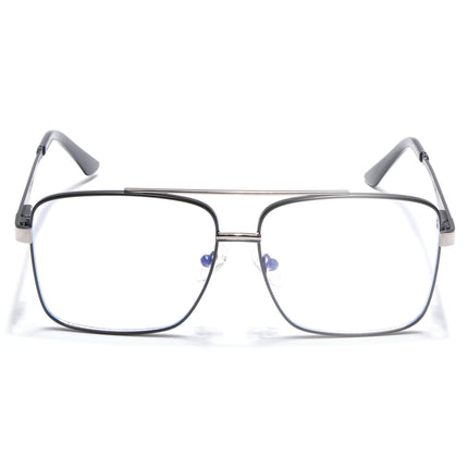 Voyage Exclusive Black & Grey Wayfarer Eyeglasses for Men & Women - MG5324-C2