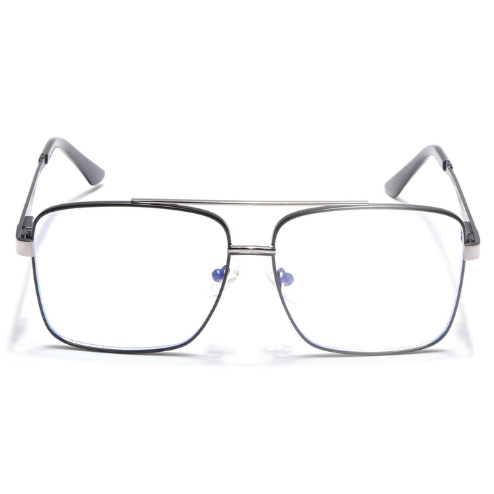 Voyage Exclusive Black & Grey Wayfarer Eyeglasses for Men & Women - MG5324-C2