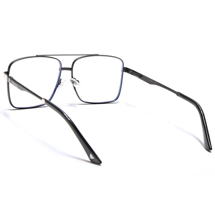 Voyage Exclusive Black & Silver Wayfarer Eyeglasses for Men & Women - MG5325-C3