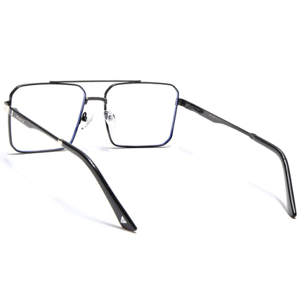 Voyage Exclusive Black & Silver Wayfarer Eyeglasses for Men & Women - MG5328-C3