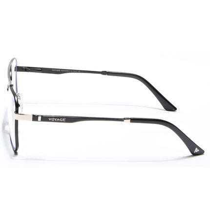 Voyage Exclusive Black & Silver Wayfarer Eyeglasses for Men & Women - MG5328-C3