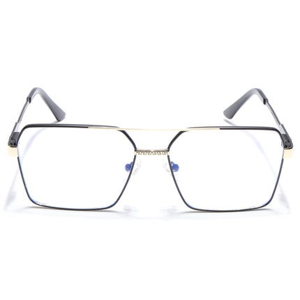 Voyage Exclusive Black & Golden Wayfarer Eyeglasses for Men & Women - MG5329-C1