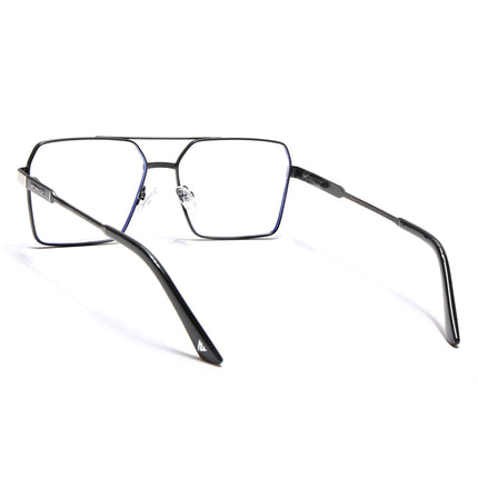 Voyage Exclusive Black & Grey Wayfarer Eyeglasses for Men & Women - MG5330-C2