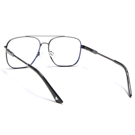 Voyage Exclusive Black & Silver Wayfarer Eyeglasses for Men & Women - MG5334-C3