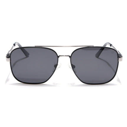 Wayfarer Polarized Sunglasses (Black Lens | Black & Grey Frame - PMG5315)