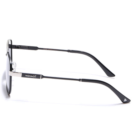 Wayfarer Polarized Sunglasses (Black Lens | Black & Silver Frame - PMG5316)