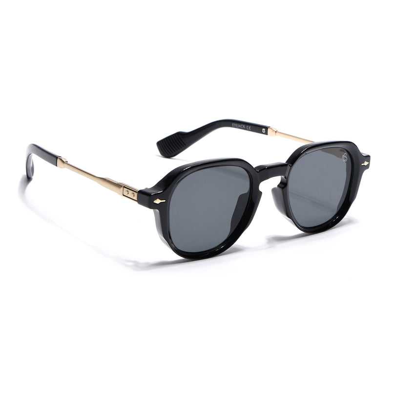 Eyejack Black Wayfarer Sunglasses for Men & Women (W6068CL2216)