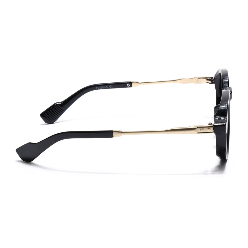 Eyejack Black Wayfarer Sunglasses for Men & Women (W6068CL2218)