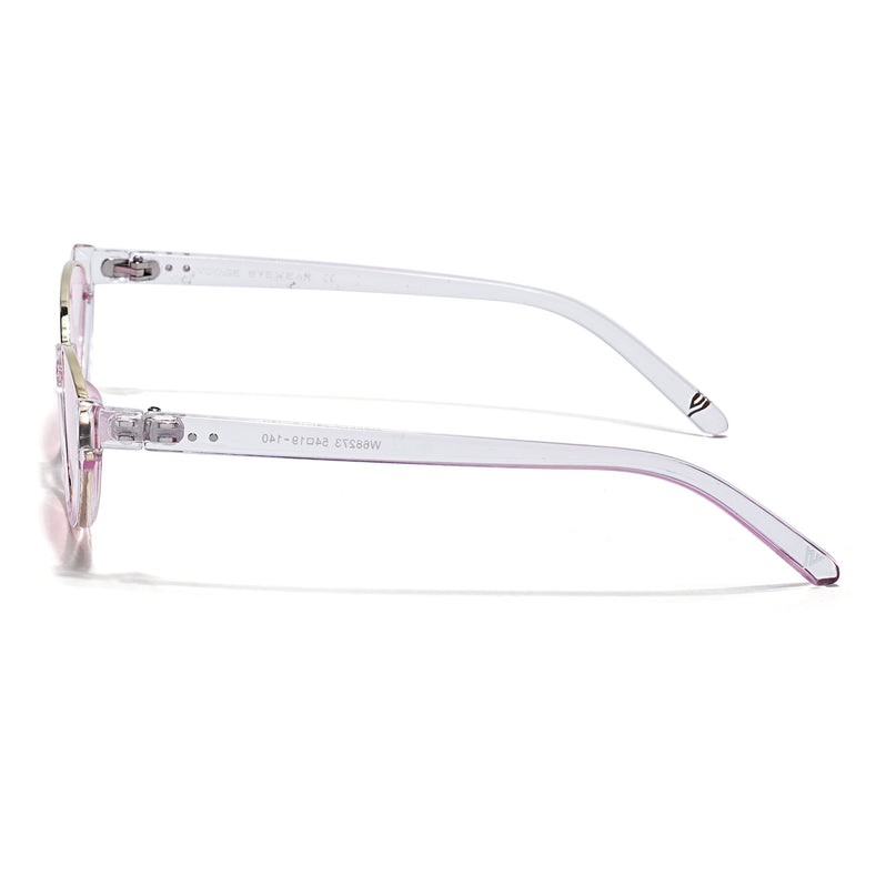 Cateye Sunglasses Pink Lens | Transparent Pink & Golden Frame - MG7758