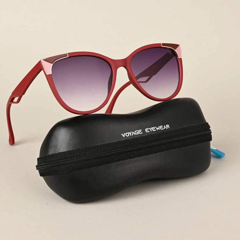 Starlet | Purple & Clear Cateye Sunglasses - MG4226