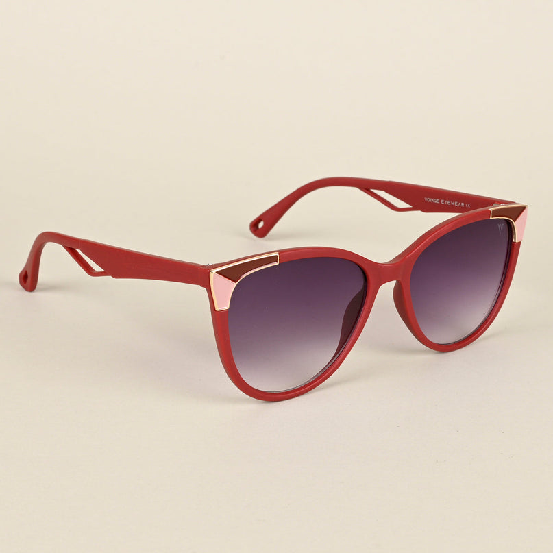 Starlet | Purple & Clear Cateye Sunglasses - MG4226