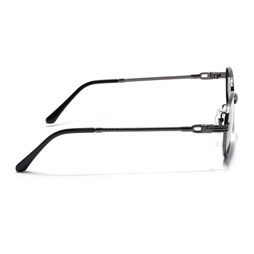 Eyejack Grey Rectangle Polarized Sunglasses for Men & Women (WH4149PCL2232)