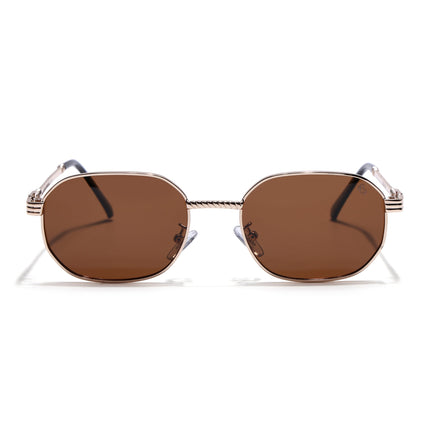 Eyejack Golden Rectangle Polarized Sunglasses for Men & Women (WH4149PCL2235)