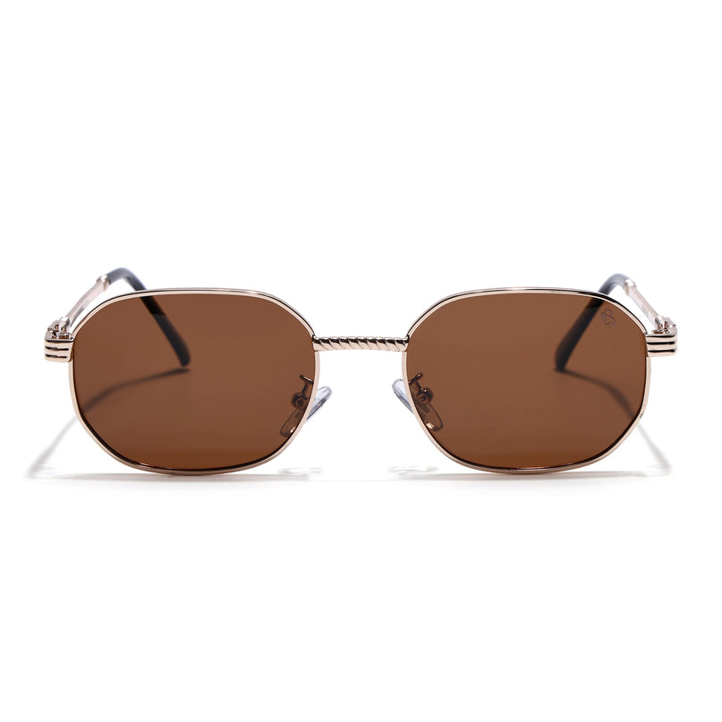 Eyejack Golden Rectangle Polarized Sunglasses for Men & Women (WH4149PCL2235)