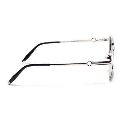 Eyejack Silver Rectangle Polarized Sunglasses for Men & Women (WS1411PCL2194)