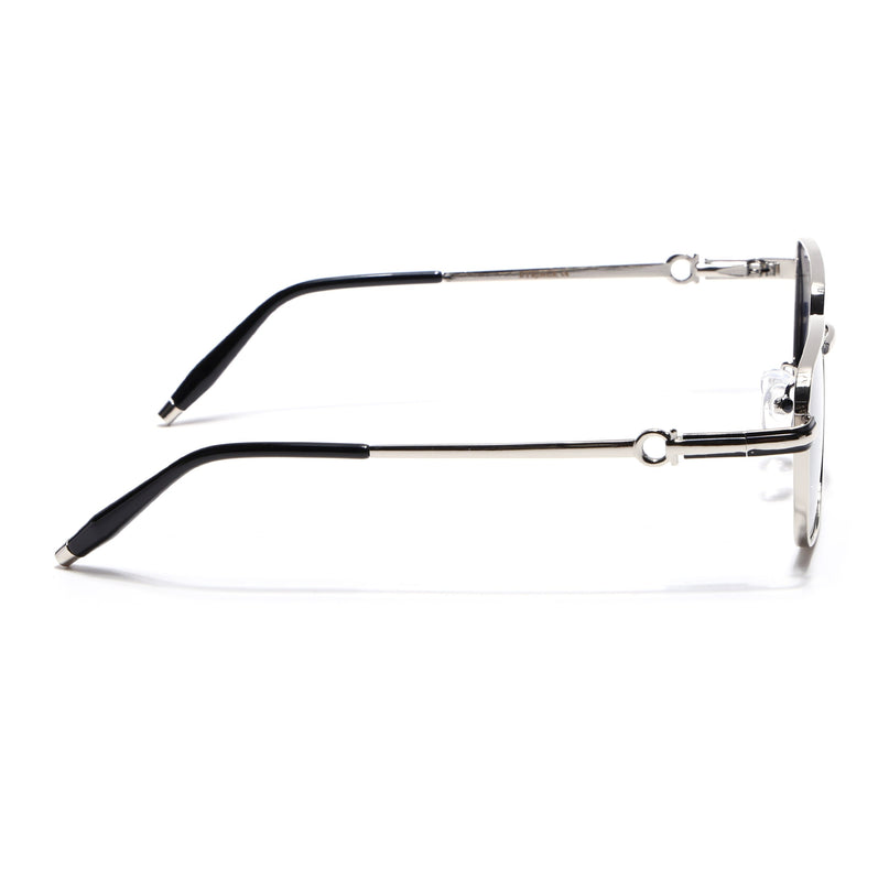 Eyejack Silver Rectangle Polarized Sunglasses for Men & Women (WS1411PCL2195)