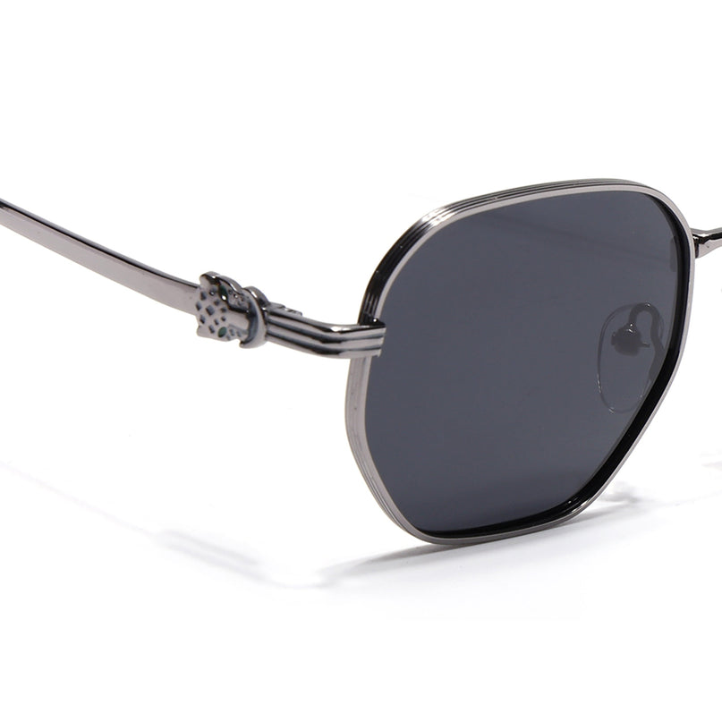 Eyejack Grey Wayfarer Polarized Sunglasses for Men & Women (WS1419PCL2204)