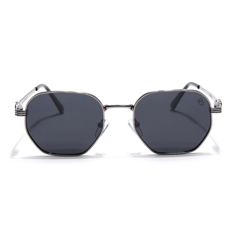 Eyejack Grey Wayfarer Polarized Sunglasses for Men & Women (WS1419PCL2204)