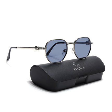 Eyejack Silver Wayfarer Polarized Sunglasses for Men & Women (WS1419PCL2206)