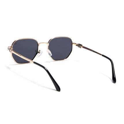 Eyejack Golden Wayfarer Polarized Sunglasses for Men & Women (WS1419PCL2207)