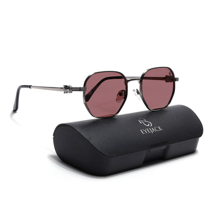 Eyejack Grey Wayfarer Polarized Sunglasses for Men & Women (WS1419PCL2209)