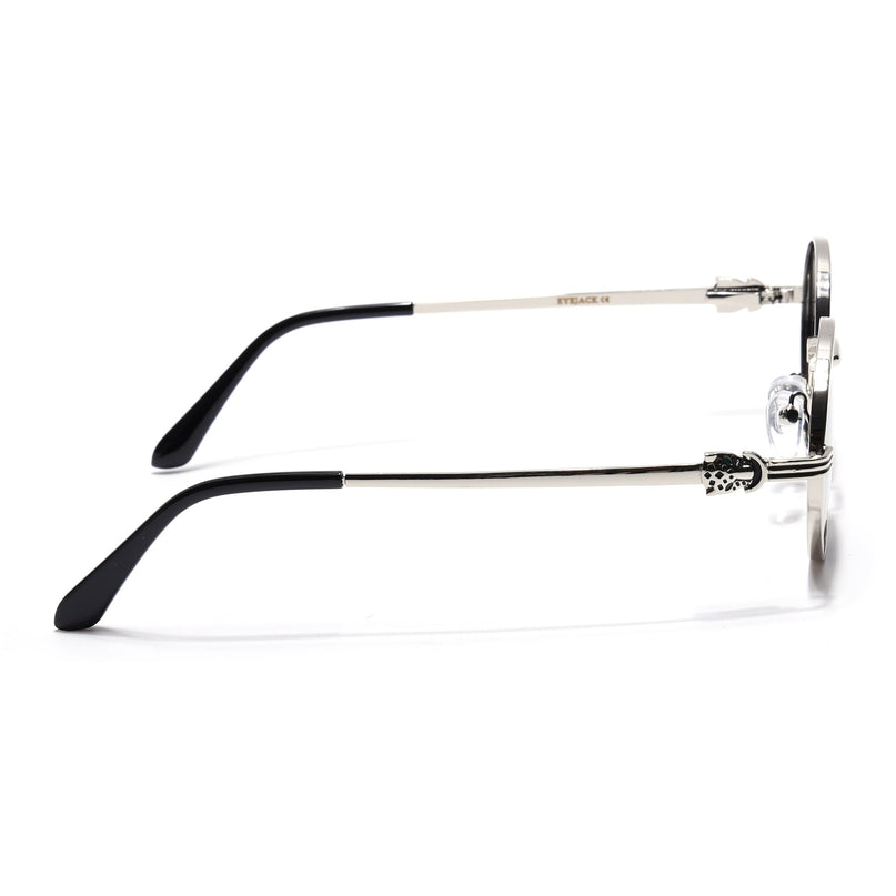 Eyejack Silver Oval Polarized Sunglasses for Men & Women (WS1420PCL2211)