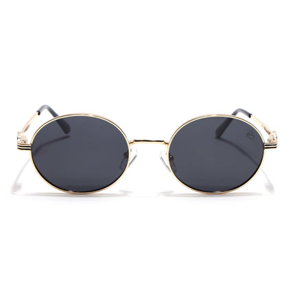 Eyejack Golden Oval Polarized Sunglasses for Men & Women (WS1420PCL2213)