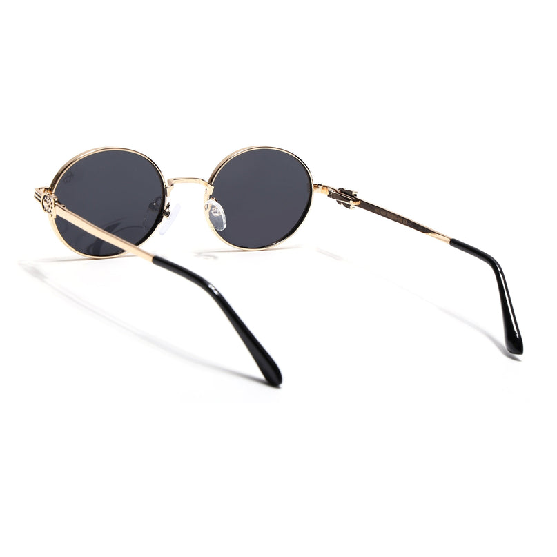 Eyejack Golden Oval Polarized Sunglasses for Men & Women (WS1420PCL2213)