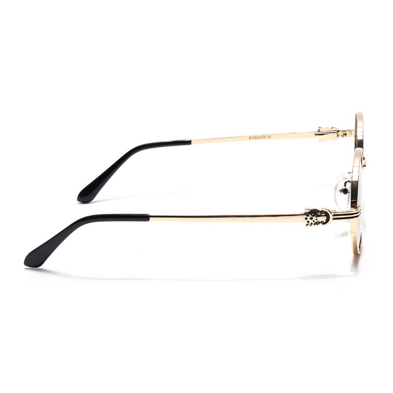 Eyejack Golden Oval Polarized Sunglasses for Men & Women (WS1420PCL2213)