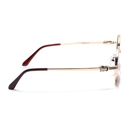 Eyejack Golden Oval Polarized Sunglasses for Men & Women (WS1420PCL2214)