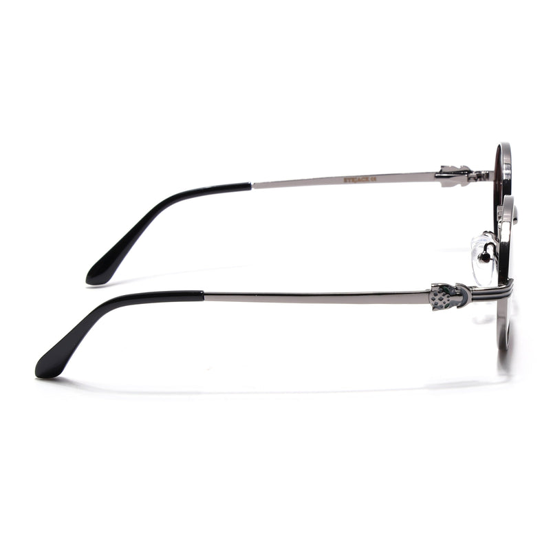 Eyejack Grey Oval Polarized Sunglasses for Men & Women (WS1420PCL2215)