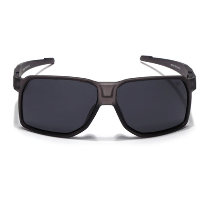 Wrap Around Polarized Sunglasses | Black Lens | Grey Frame - PMG6741