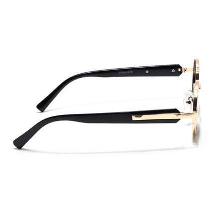 Eyejack Golden Oval Polarized Sunglasses for Men & Women (WU14110PCL2201)