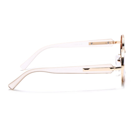 Eyejack Golden Oval Polarized Sunglasses for Men & Women (WU14110PCL2202)