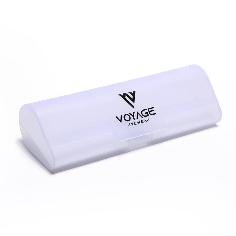 Voyage Thin Black Square Eyeglasses for Men & Women - MG6520-C1