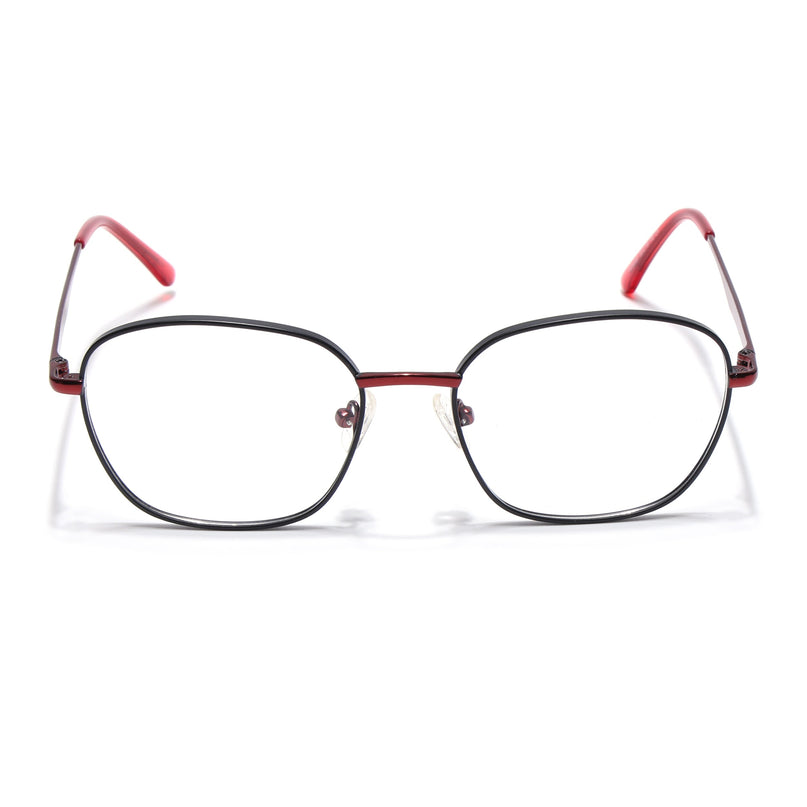 Voyage Black Square Eyeglasses for Men & Women (YC82051MG4633-C3)