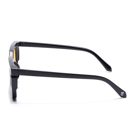 Eyejack Matt Black Rectangle Sunglasses for Men & Women (ZN3908CL2167)