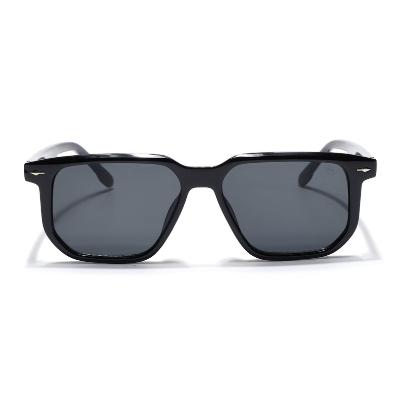 Eyejack Black Wayfarer Sunglasses for Men & Women (ZN3912CL2169)