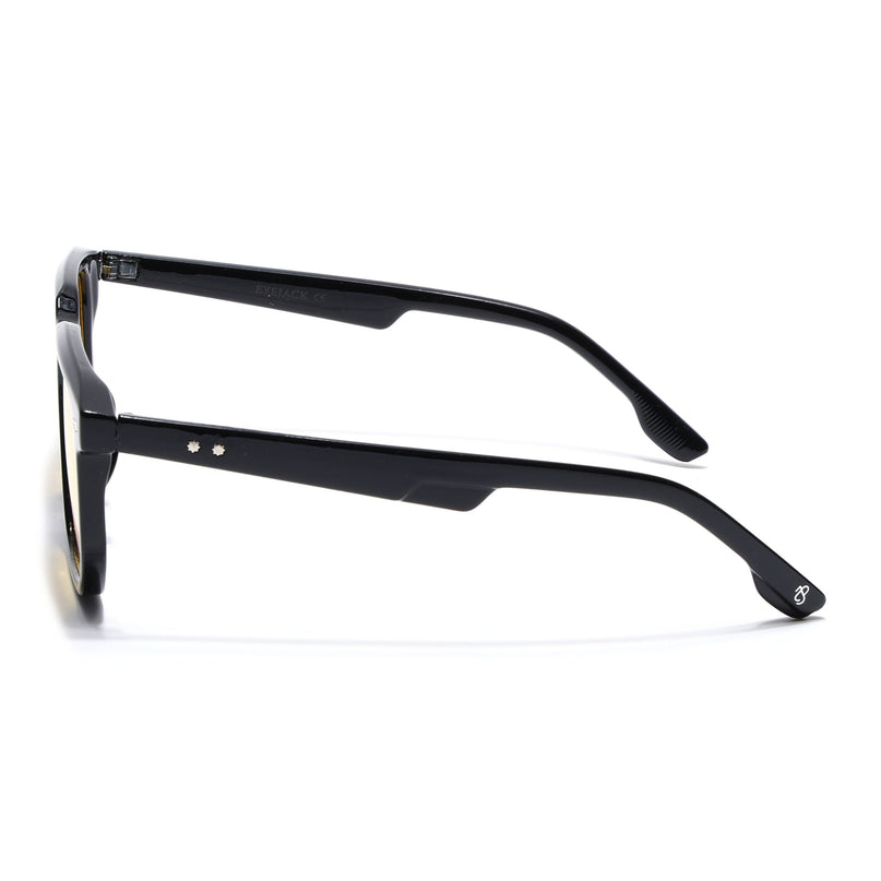 Eyejack Black Wayfarer Sunglasses for Men & Women (ZN3912CL2171)