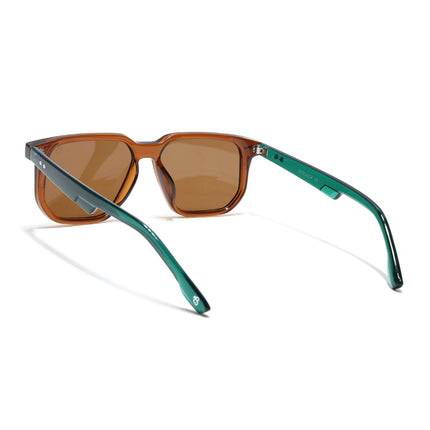 Eyejack Brown Wayfarer Sunglasses for Men & Women (ZN3912CL2172)